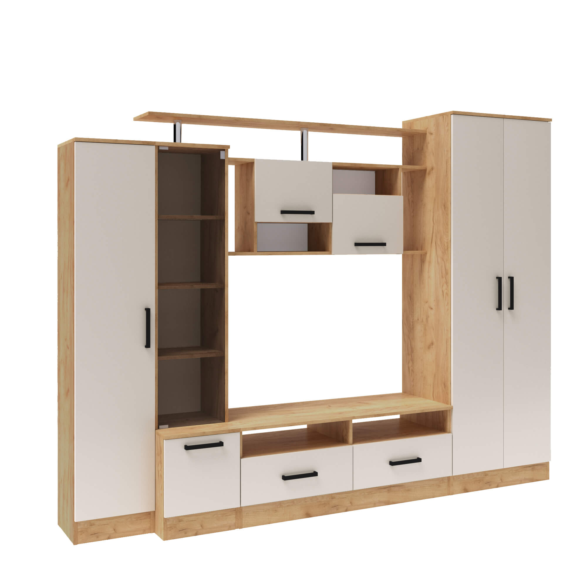 Гостиная Оскар-5 дуб крафт золотой/кашемир