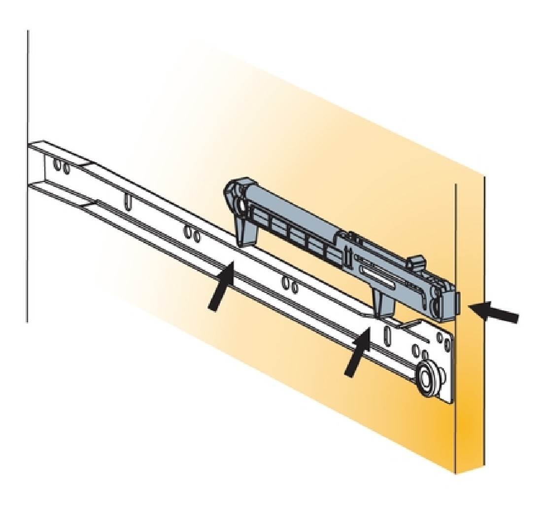 Доводчик для ящика ш.650-900мм
