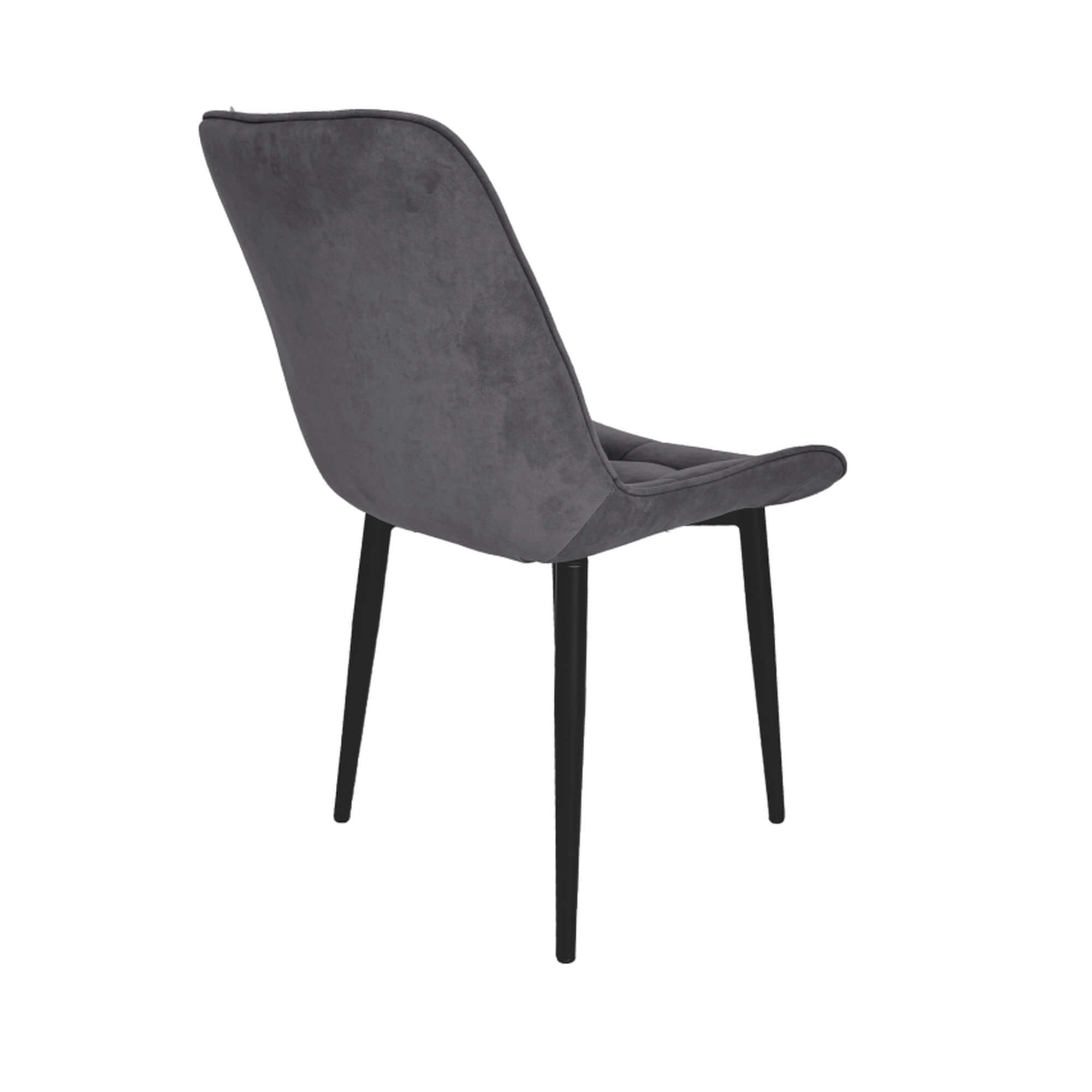 Стул интерьерный "Бостон" черный/меген 27 (графит)