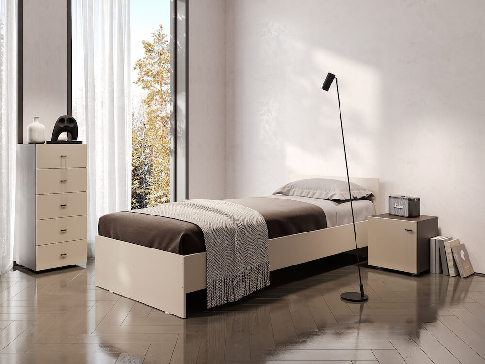 МС "Гиза" Кровать (0,9х2,0) (Меланж)