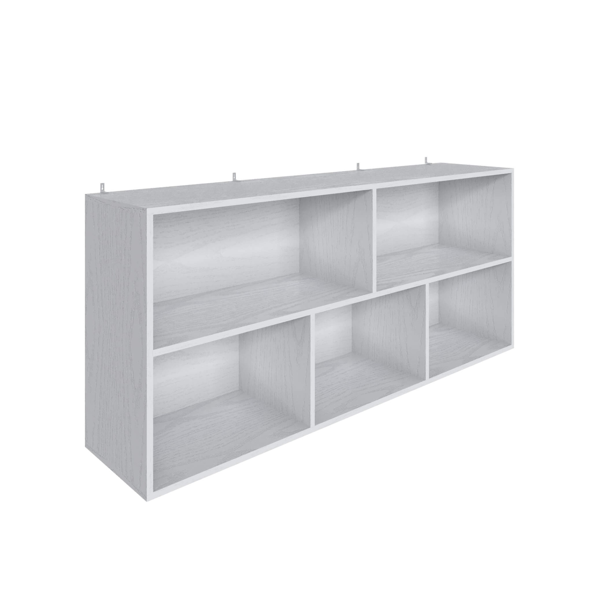 Гостиная Мадрид Полка навесная открытая ПНО-4 (1,5) белый